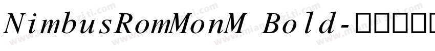 NimbusRomMonM Bold字体转换